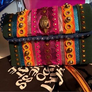 Kurt Geiger Multicolor Embellished Clutch